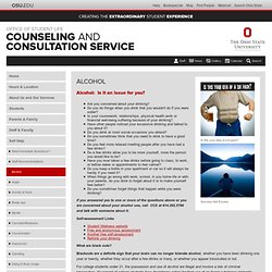 Alcohol : Counseling and Consultation Service