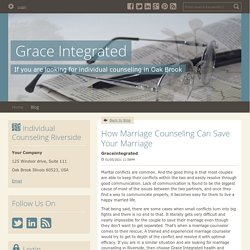 How Marriage Counseling Can Save Your Marriage