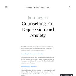 Depression and Anxiety Counselling in London