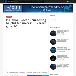 Is Online Career Counselling helpful for successful career growth?