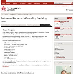 Counselling Psychology DPsych