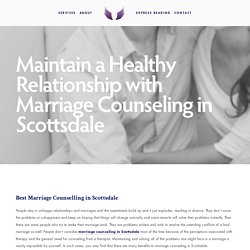 BEST MARRIAGE COUNSELLING IN SCOTTSDALE -