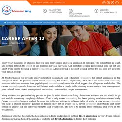 Career counselor for Career after 12th