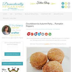 Countdown to Autumn Party… Pumpkin Poppers