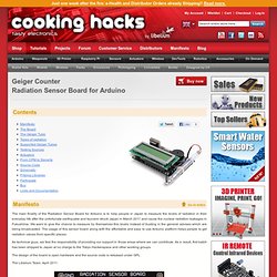 Geiger Counter - Radiation Sensor Board for Arduino