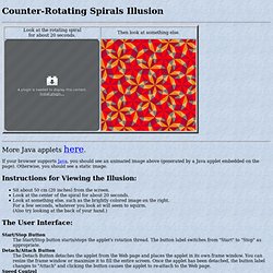 Counter-Rotating Spirals Illusion