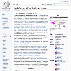 Anti-Counterfeiting Trade Agreement