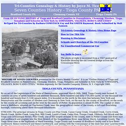 Seven Counties Outline - Tioga County History