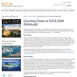Counting Down to ICCA 2020 Edinburgh - ICCA