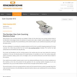 Coin Counting Machine Dubai - Coin Counter-915