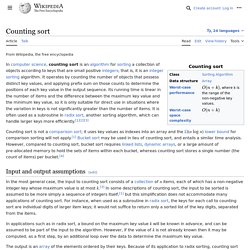 Counting sort