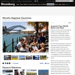 World's Happiest Countries: Australia Tops OECD Better Life Index