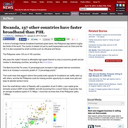 INFOGRAPHIC: The state of broadband Internet worldwide - Technology - GMANews.TV - Official Website of GMA News and Public Affairs - Latest Philippine News