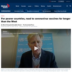 For poorer countries, road to coronavirus vaccines far longer than the West