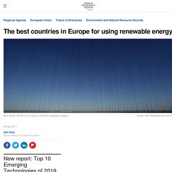 *****The best countries in Europe for using renewable energy