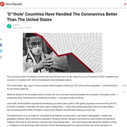 'S**thole' Countries Have Handled The Coronavirus Better Than The United States