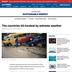 The countries hit hardest by extreme weather