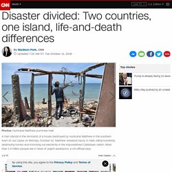 Two countries, one island, life-and-death differences