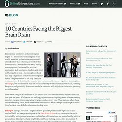 10 Countries Facing the Biggest Brain Drain