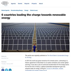 6 countries leading the charge towards renewable energy