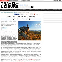 Best Countries for Solo Travelers