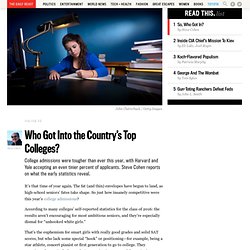 Who Got Into the Country’s Top Colleges?