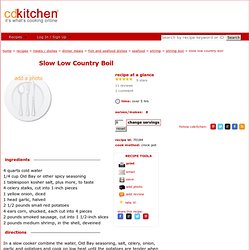Slow Low Country Boil Crockpot Recipe from CDKitchen