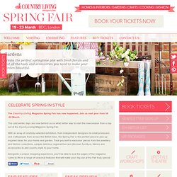 Country Living Magazine Spring Fair 2011 - Welcome to our 20th Spring Fair