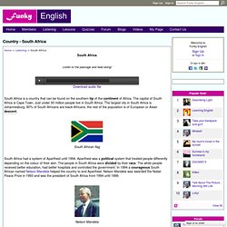 Country - South Africa - Funky English