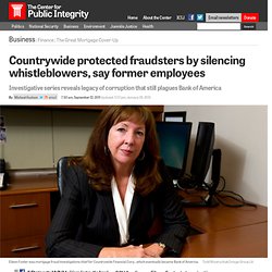 Countrywide protected fraudsters by silencing whistleblowers, say former employees