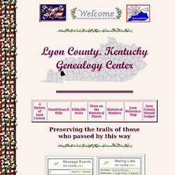 Lyon County Kentucky Genealogy Center