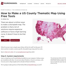 How to Make a US County Thematic Map Using Free Tools