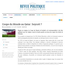 Coupe du Monde au Qatar : boycott ?