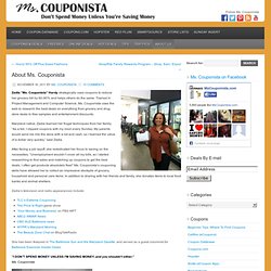 » About Ms. Couponista Ms. Couponista – Real People, Extreme Couponing