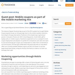 Mobile coupons as part of the mobile marketing mix