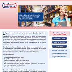 london courier service