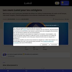 La Maison Lumni : les cours pour les collégiens - Français