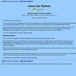 Cours de Python