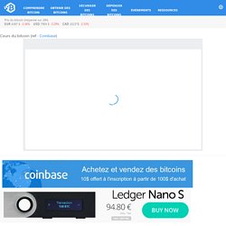 Cours du bitcoin – Bitcoin.fr