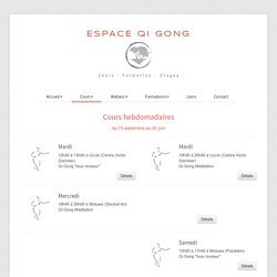 Cours - Espace Qi Gong