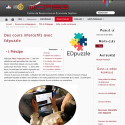 Des cours interactifs avec Edpuzzle