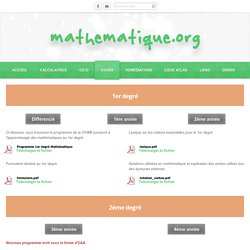 Cours - mathematique.org
