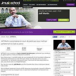 Cours de Piano jazz avec Jeff Martin - Cours de Piano jazz
