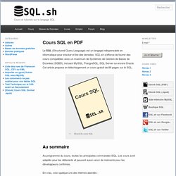 Cours SQL en PDF