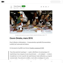 Cours Omeka, mars 2016 – Thierry Pasquier – Medium