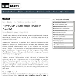 How PGDM Course Helps in Career Growth?