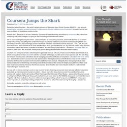 Coursera Jumps the Shark