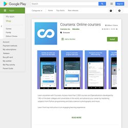 Coursera - Google Play の Android アプリ