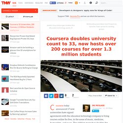 Coursera: 33 Universities, 200 Courses, 1.3 Million Students