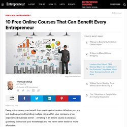 10 Free Online Courses That Can Benefit Every Entrepreneur